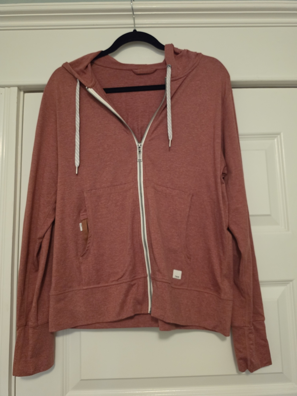 Women’s Lightweight Zip Hoodie Jacket - Dusty Rose